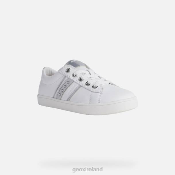 Geox 0ZTB1861 White/Silver Kathe Girl