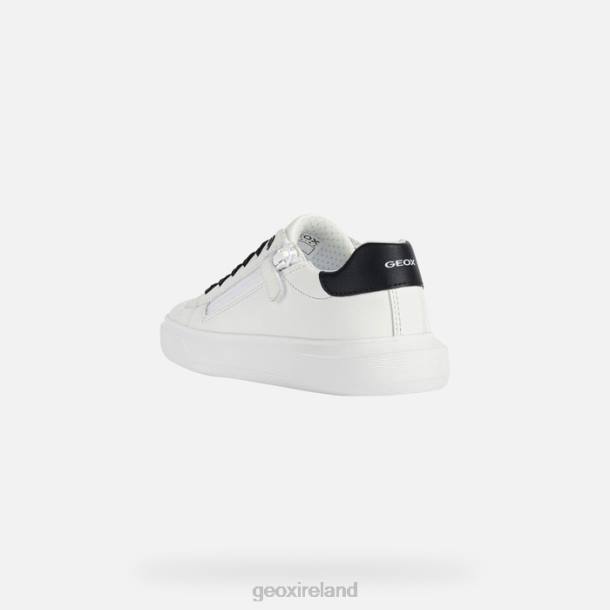 Geox 0ZTB1865 White/Black Nettuno Girl