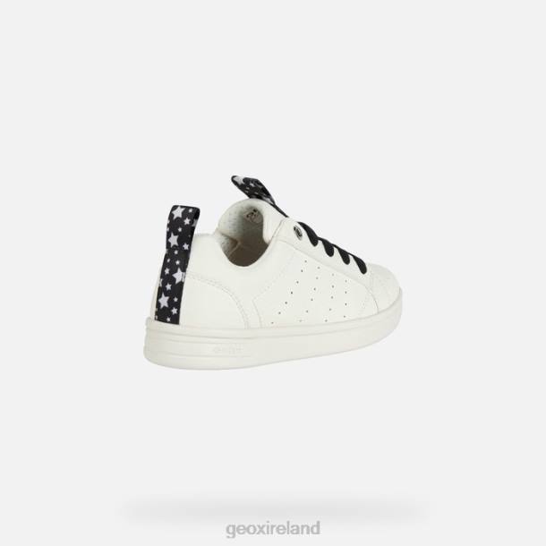 Geox 0ZTB1874 White/Black Djrock Girl