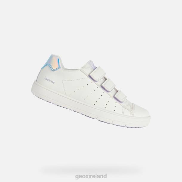 Geox 0ZTB1878 White/Iridescent Silenex Girl