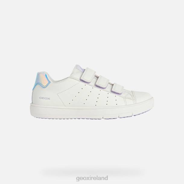 Geox 0ZTB1878 White/Iridescent Silenex Girl