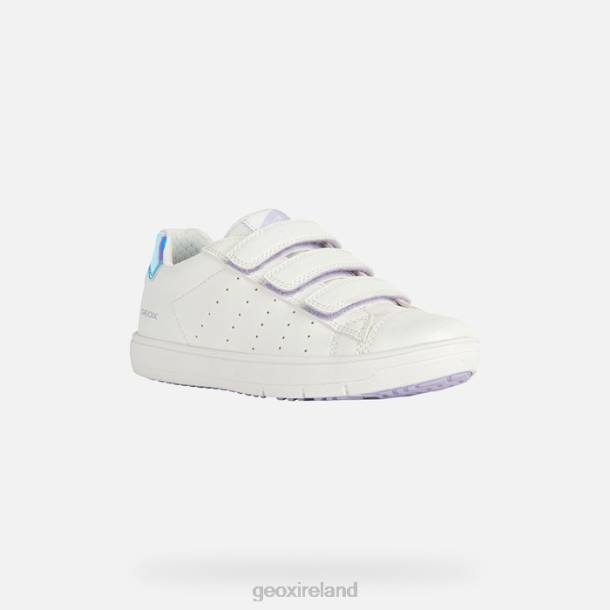 Geox 0ZTB1878 White/Iridescent Silenex Girl