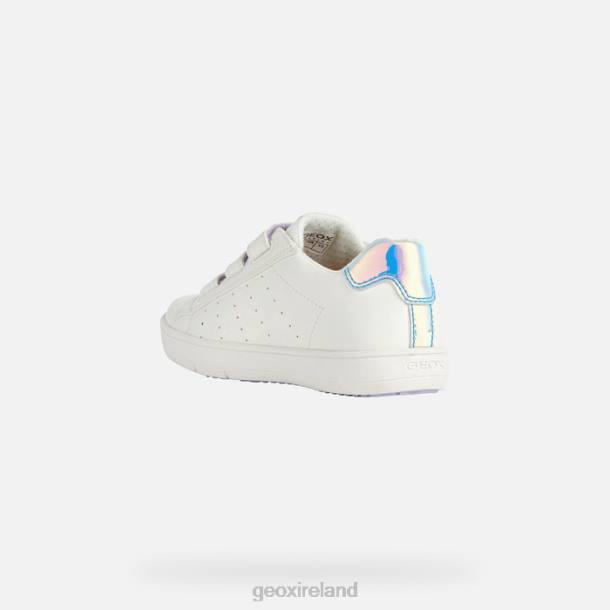 Geox 0ZTB1878 White/Iridescent Silenex Girl