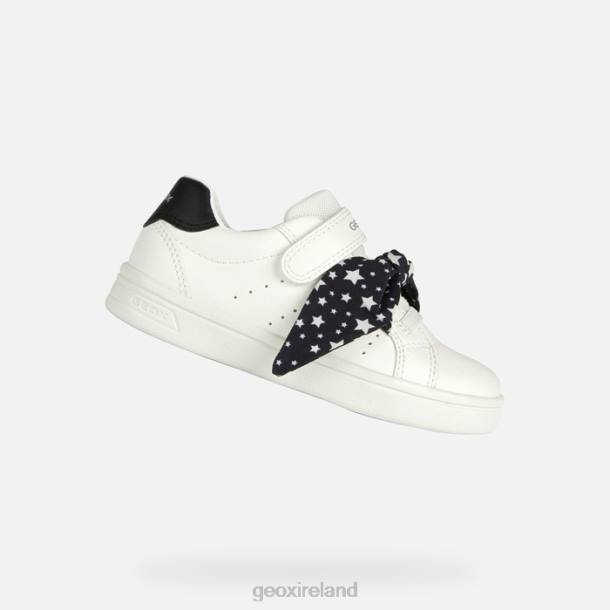 Geox 0ZTB1889 White/Black Djrock Girl