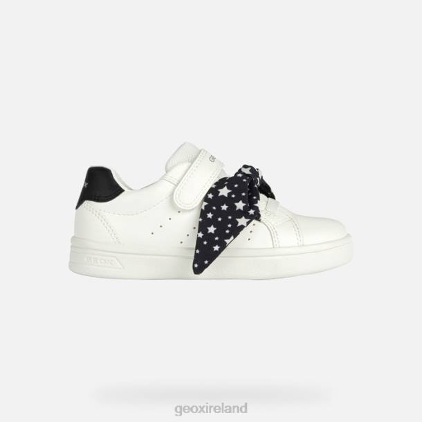 Geox 0ZTB1889 White/Black Djrock Girl