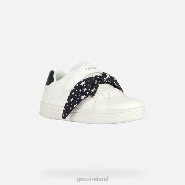 Geox 0ZTB1889 White/Black Djrock Girl