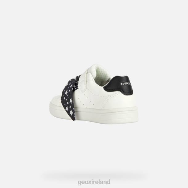 Geox 0ZTB1889 White/Black Djrock Girl