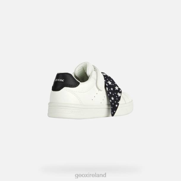 Geox 0ZTB1889 White/Black Djrock Girl