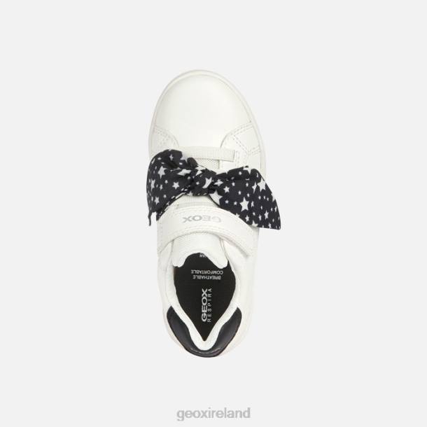 Geox 0ZTB1889 White/Black Djrock Girl