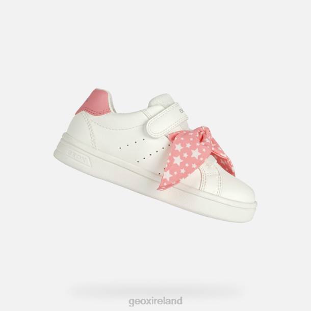 Geox 0ZTB1890 White/Light Coral Djrock Girl