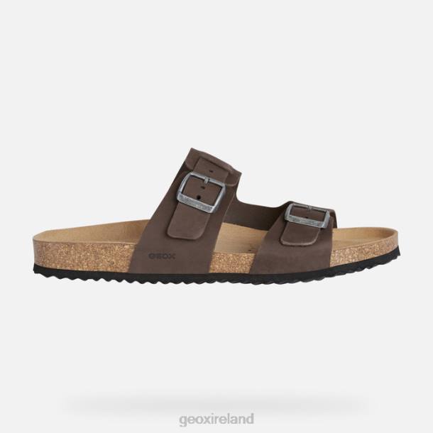 Geox 0ZTB725 Dark Coffee Sandal Ghita Man