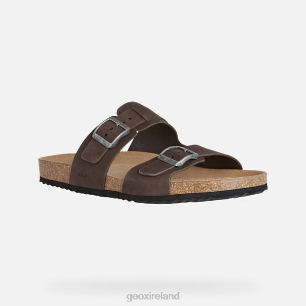 Geox 0ZTB725 Dark Coffee Sandal Ghita Man