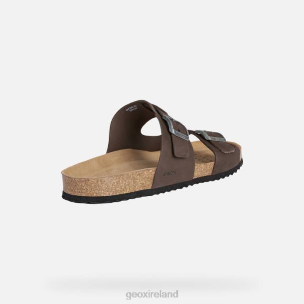 Geox 0ZTB725 Dark Coffee Sandal Ghita Man