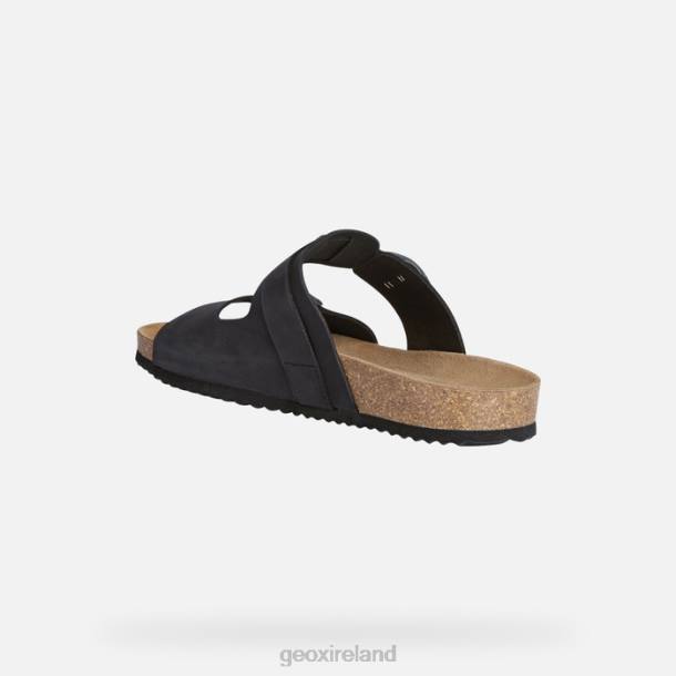 Geox 0ZTB726 Black Sandal Ghita Man