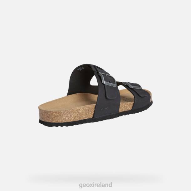 Geox 0ZTB726 Black Sandal Ghita Man