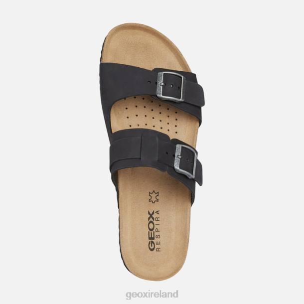 Geox 0ZTB726 Black Sandal Ghita Man