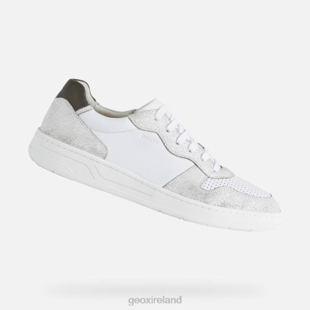 Geox 0ZTB784 White/Light Olive Green Magnete Man