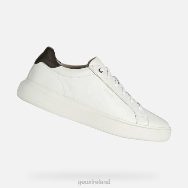 Geox 0ZTB816 White/Dk Brown Deiven Man