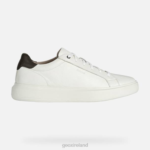 Geox 0ZTB816 White/Dk Brown Deiven Man