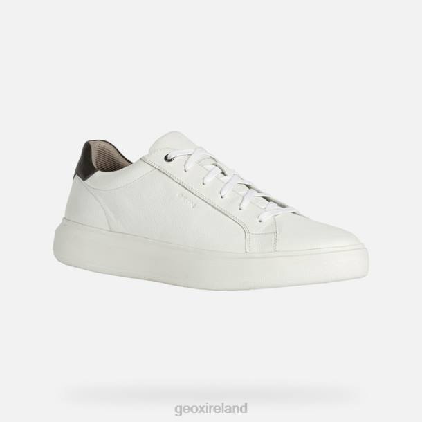Geox 0ZTB816 White/Dk Brown Deiven Man