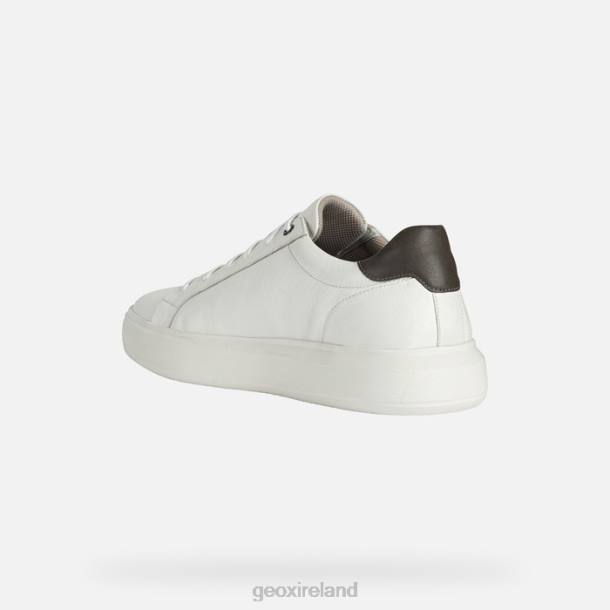 Geox 0ZTB816 White/Dk Brown Deiven Man
