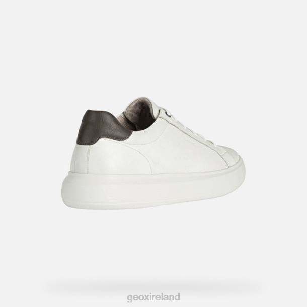 Geox 0ZTB816 White/Dk Brown Deiven Man
