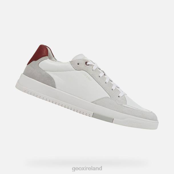 Geox 0ZTB863 White/Dk Red Segnale Man