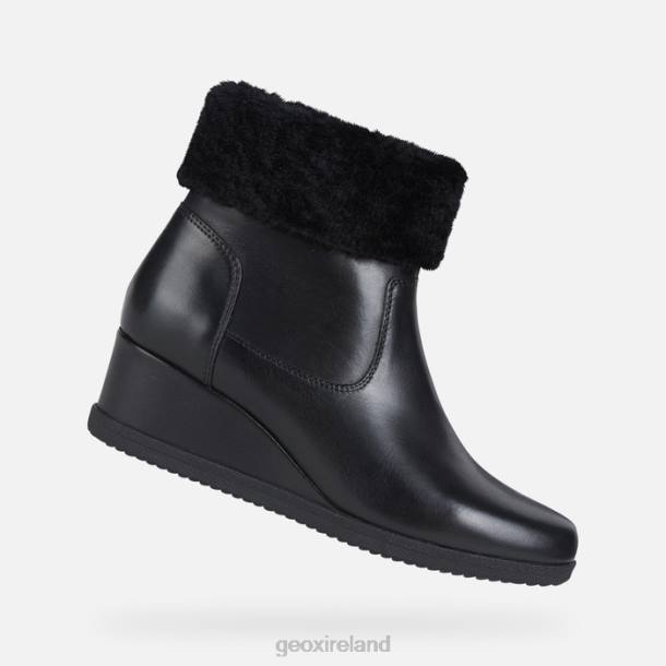 Geox 0ZTB271 Black Anylla Wedge Woman