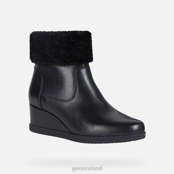 Geox 0ZTB271 Black Anylla Wedge Woman