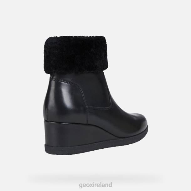 Geox 0ZTB271 Black Anylla Wedge Woman