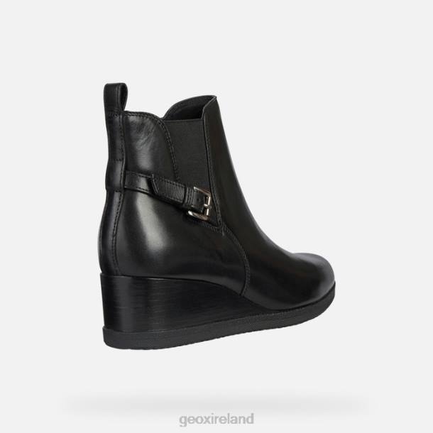 Geox 0ZTB369 Black Anylla Wedge Woman