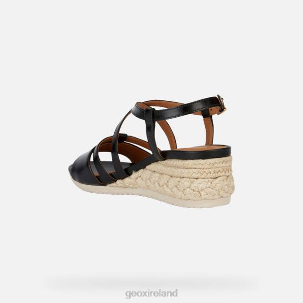 Geox 0ZTB143 Black Ischia Corda Woman