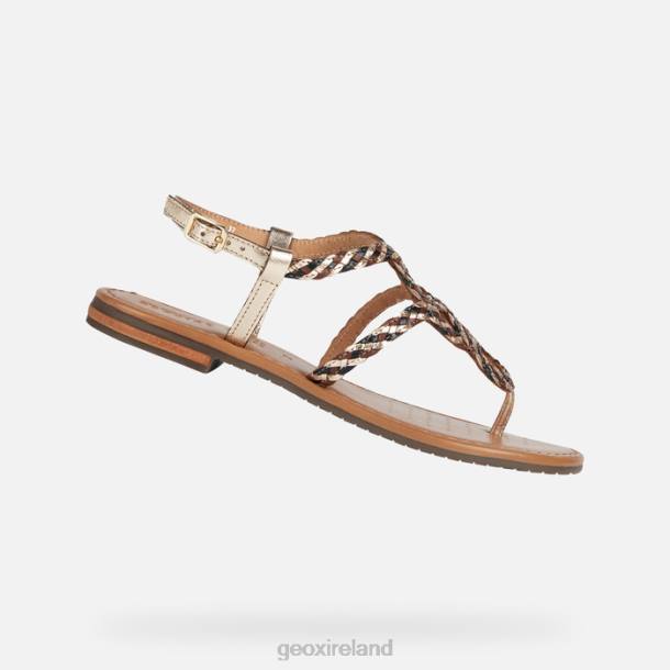 Geox 0ZTB205 Light Gold/Black Sozy S Woman