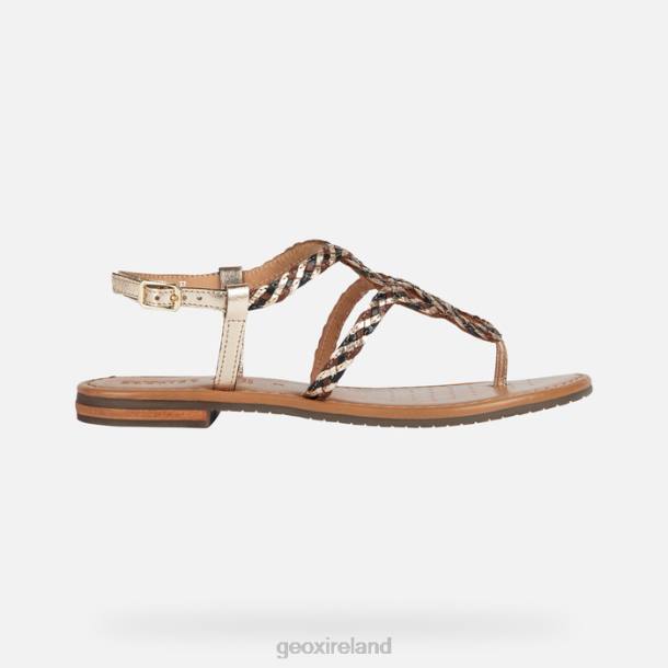 Geox 0ZTB205 Light Gold/Black Sozy S Woman