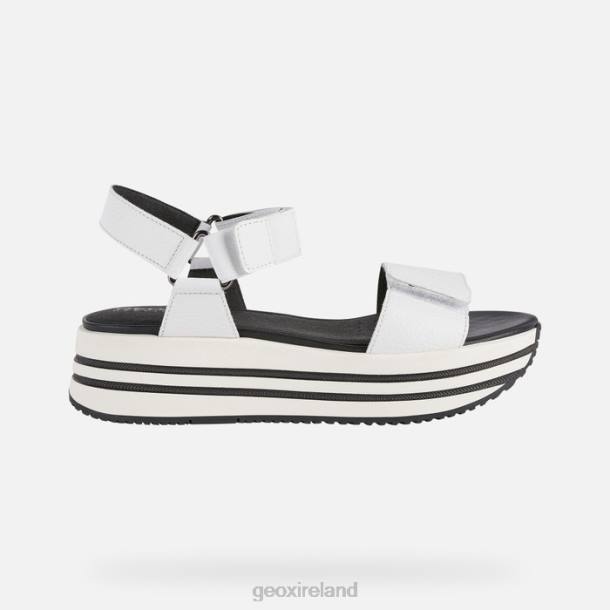 Geox 0ZTB354 White Sandal Kency Woman