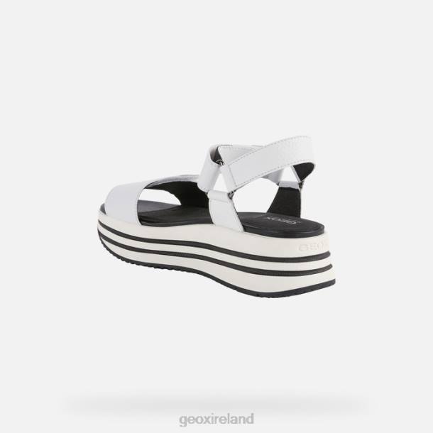 Geox 0ZTB354 White Sandal Kency Woman