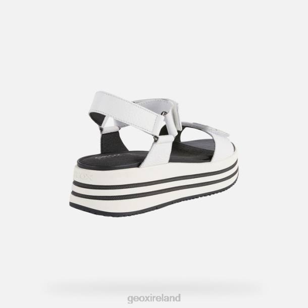 Geox 0ZTB354 White Sandal Kency Woman