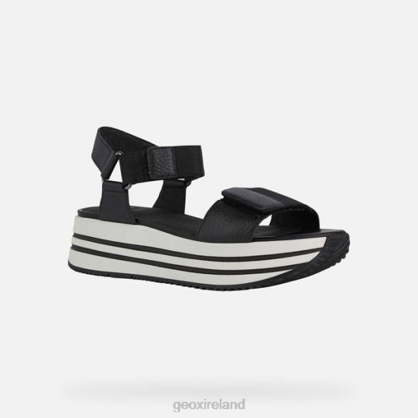 Geox 0ZTB355 Black Sandal Kency Woman