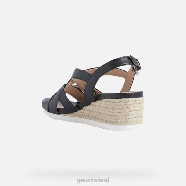 Geox 0ZTB454 Black Ischia Corda Woman