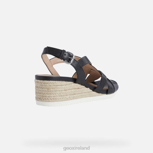 Geox 0ZTB454 Black Ischia Corda Woman