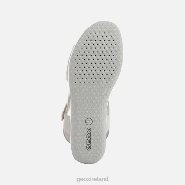 Geox 0ZTB457 Light Grey/Light Avio Sandal Vega Woman