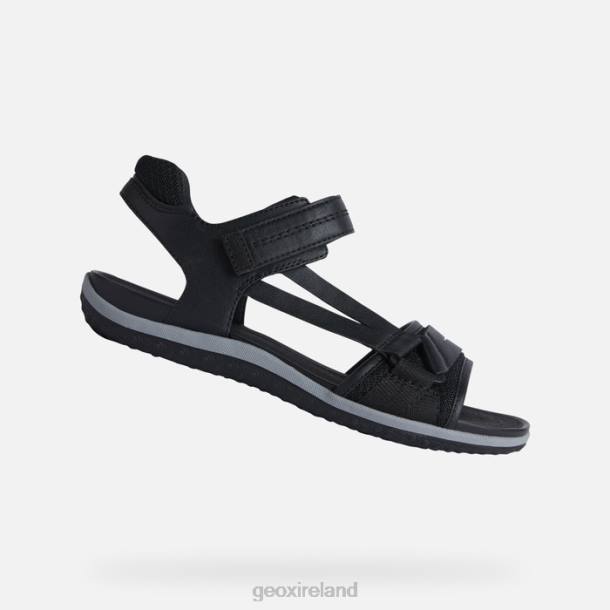 Geox 0ZTB458 Black Sandal Vega Woman
