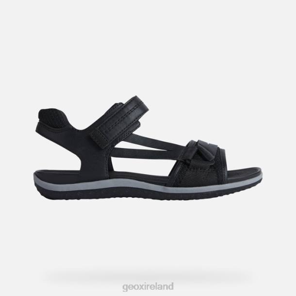 Geox 0ZTB458 Black Sandal Vega Woman