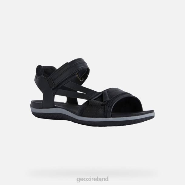 Geox 0ZTB458 Black Sandal Vega Woman