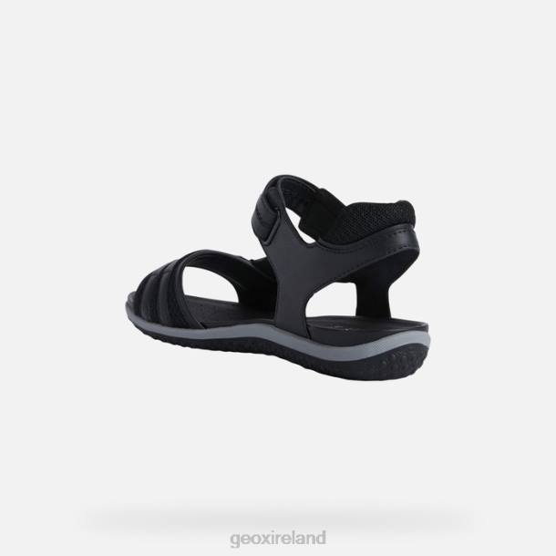 Geox 0ZTB458 Black Sandal Vega Woman