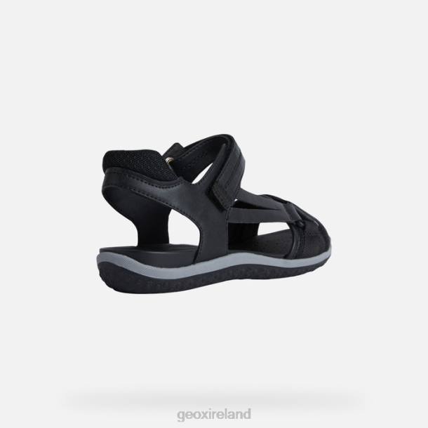 Geox 0ZTB458 Black Sandal Vega Woman