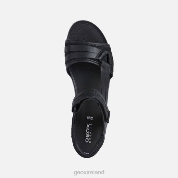Geox 0ZTB458 Black Sandal Vega Woman