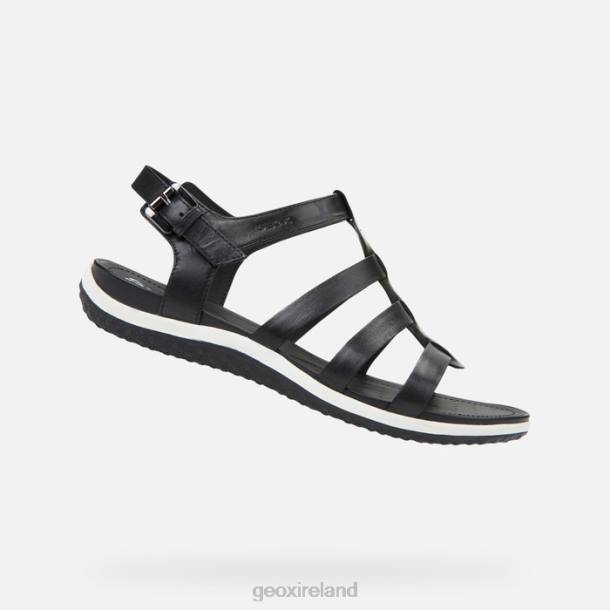Geox 0ZTB51 Black Sandal Vega Woman