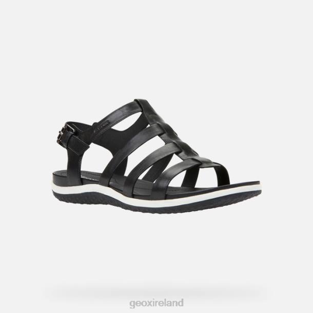 Geox 0ZTB51 Black Sandal Vega Woman