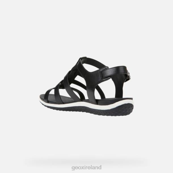 Geox 0ZTB51 Black Sandal Vega Woman